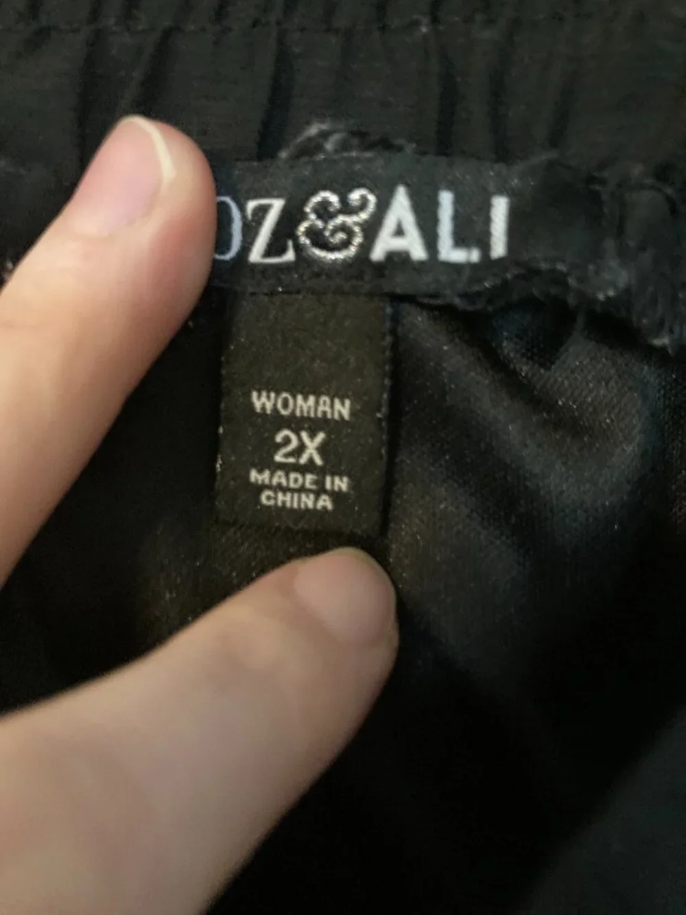 Roz & Ali Women's Black Crinkle Pleated Maxi Skirt - Size 2X